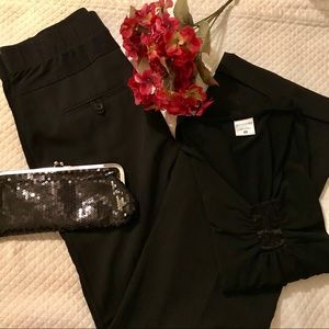 Motherhood black trouser pants- small